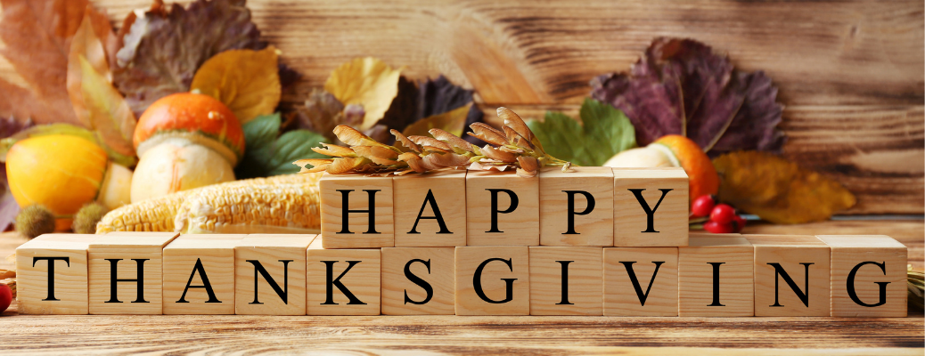 A poster of Happy Thanksgiving