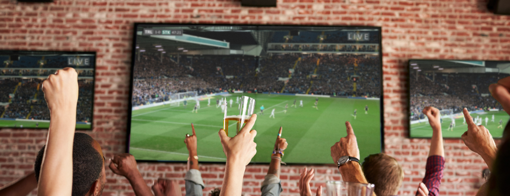 People enjoying match at a club