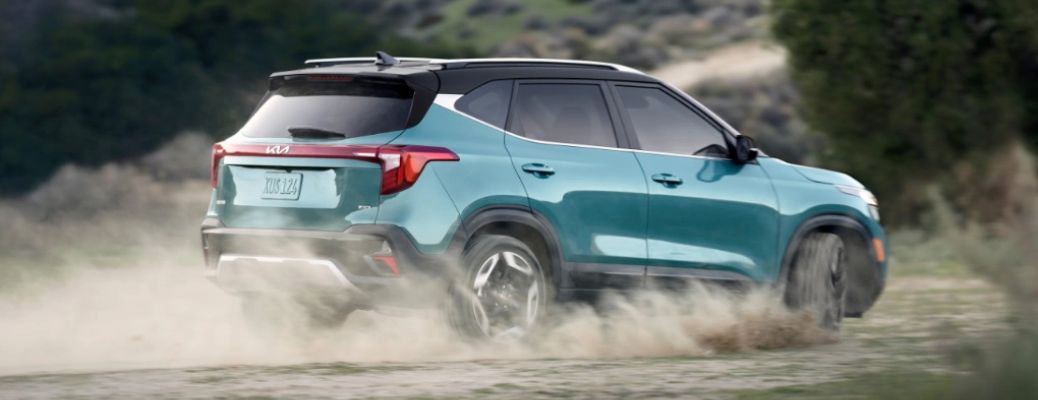 2024 Kia Seltos in an off-road path