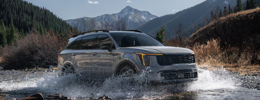 2024 Kia Sorento driving through water