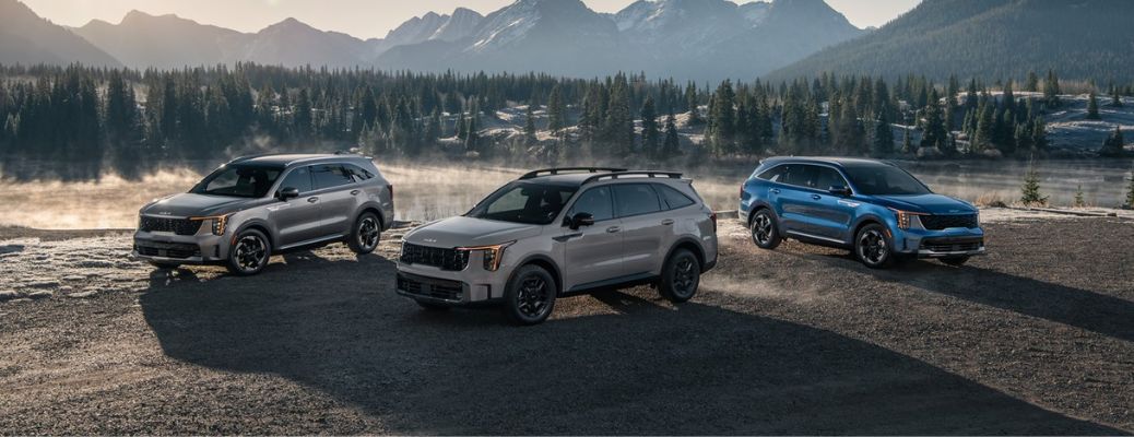 image of three 2025 Sorento