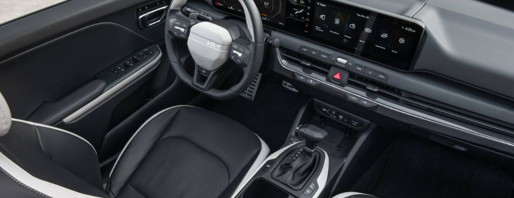 top view of the 2025 Kia K4 Sedan cockpit