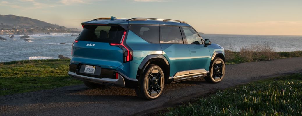 rear and side view of the 2025 Kia EV9