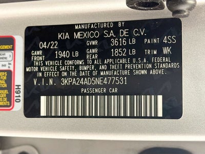 2022 Kia Rio S