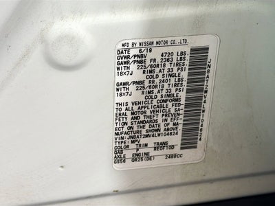 2020 Nissan Rogue SV