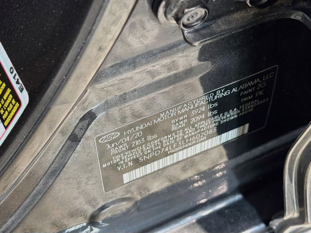 2020 Hyundai Elantra SE