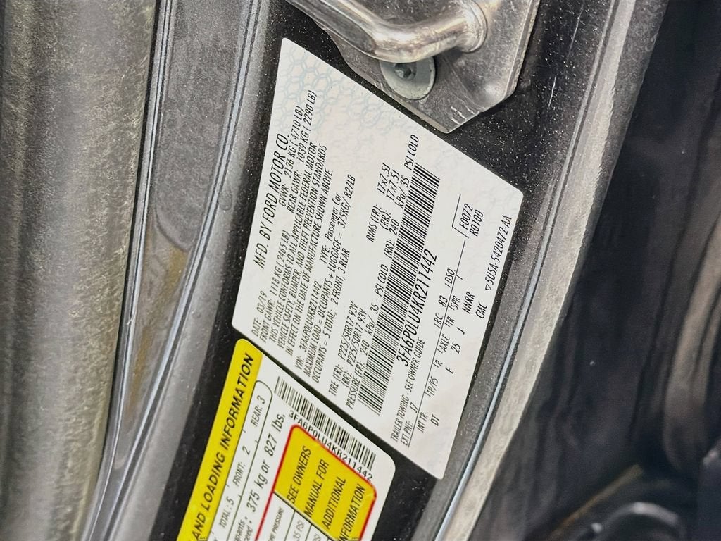2019 Ford Fusion Hybrid SE
