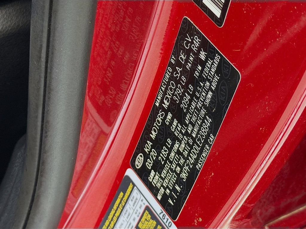 2020 Kia Forte LXS