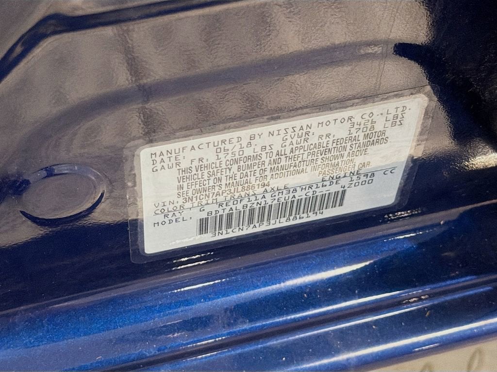 2018 Nissan Versa Sedan SV