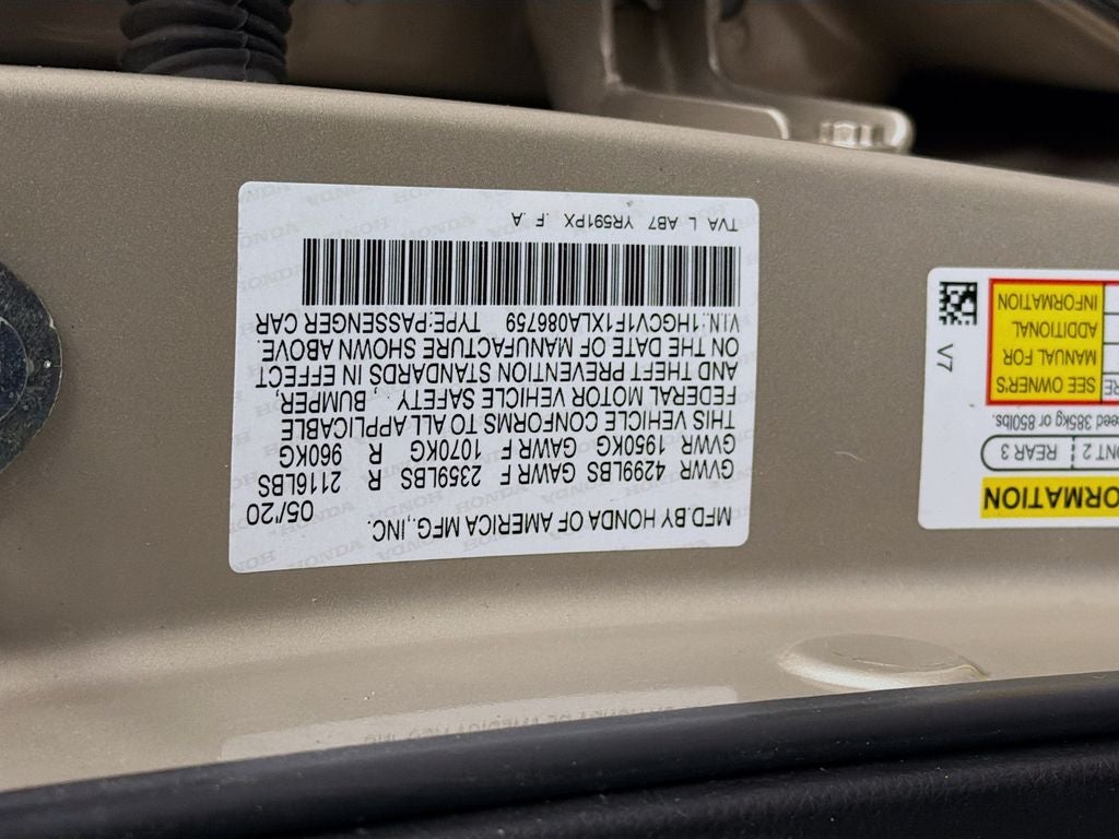 2020 Honda Accord LX