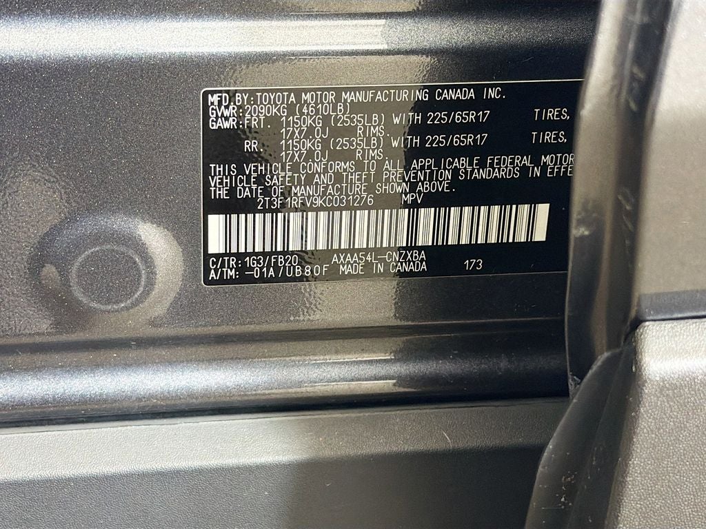 2019 Toyota RAV4 LE