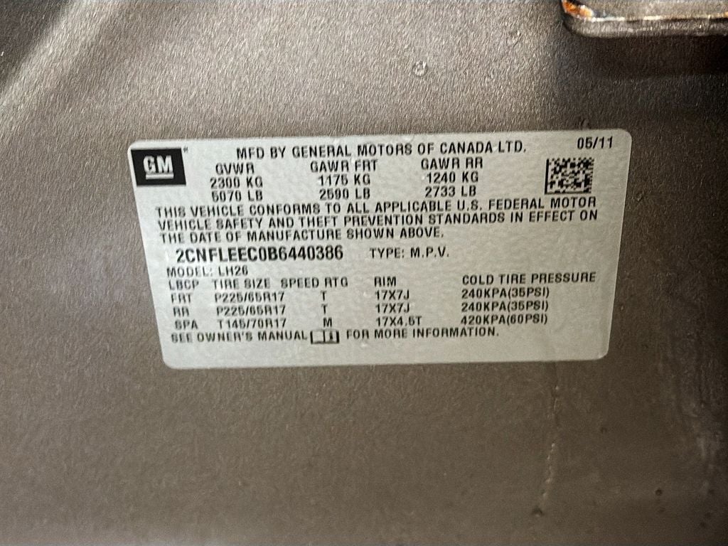 2011 Chevrolet Equinox LT 1LT