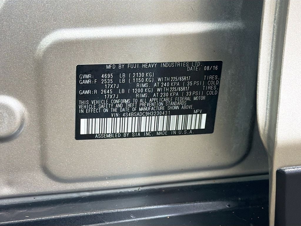 2017 Subaru Outback 2.5i Premium