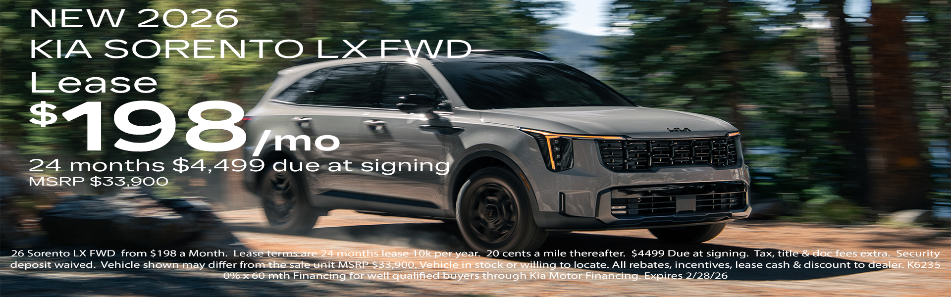 2026 Kia Sorento LX FWD in Akron OH