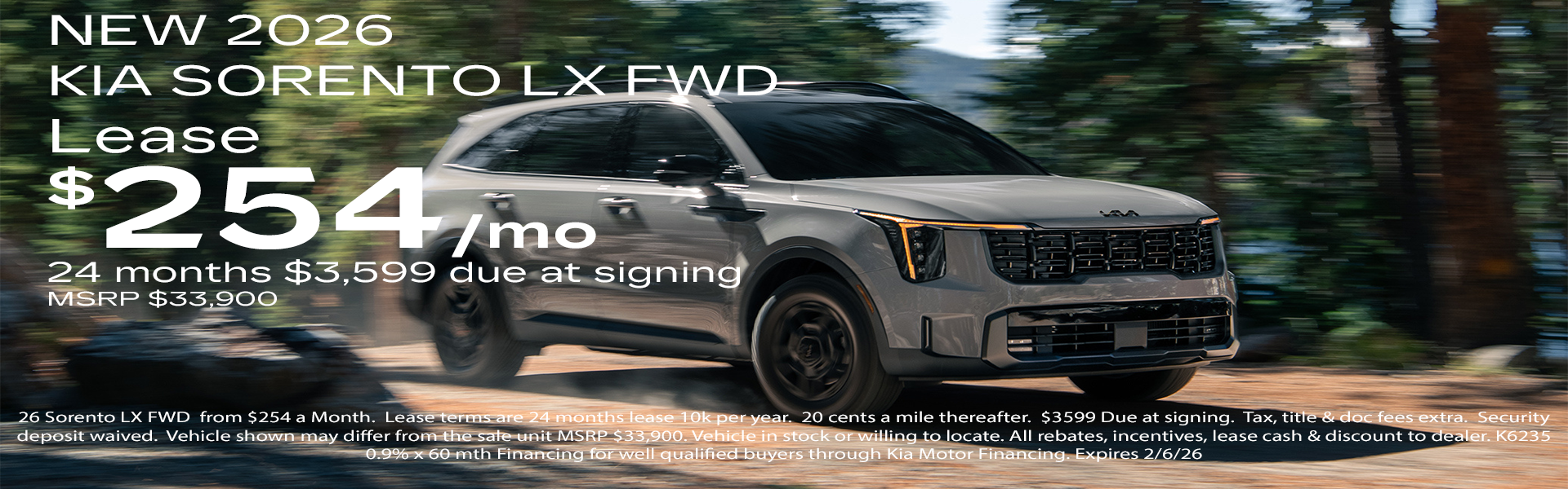 NEW 2025 KIA SORENTO LX FWD